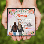 2NH. Blessed are Women (5) Interlocking Hearts Necklace