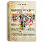 Uterus Gallery Wrapped Framed Canvas Prints-Unframed Poster-Female Reproductive System Home Decor Wall Art, White, 0.75'' Framed Canvas Uterus Gallery Wrapped Framed Canvas Prints-Unframed Poster-Female Reproductive System Home Decor Wall Art, White, 0.75'' Framed Canvas