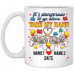 Personalized It's Dangerous to Mug, White, 11 oz. White Mug
