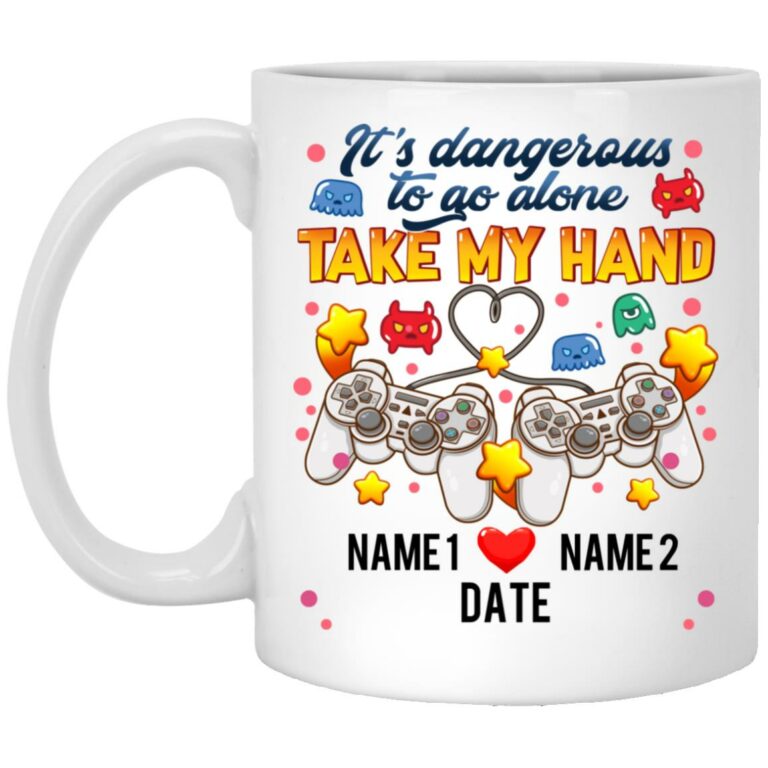 Personalized It's Dangerous to Mug, White, 11 oz. White Mug