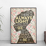 5P. Amanda gorman flower - (canvas dọc - hình amanda gorman cùng nền hoa lọai khác cũng đc nhưng màu vintage) 2