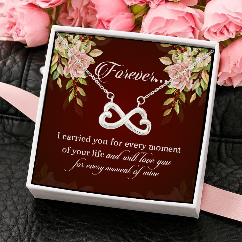 2HP. Carried You Infinity Heart Necklace (Silver) 4