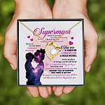 Supermom There Is No One Stronger than You Forever Love Pendant Necklace