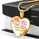 Only an Aunt Can Give Hugs Like a Mother Keep Secrets Like a Sister Heart Pendant Necklace Gifts - Heart Luxury Necklace (Gold Plated)