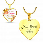 Only an Aunt Can Give Hugs Like a Mother Keep Secrets Like a Sister Heart Pendant Necklace Gifts - Heart Luxury Necklace (Gold Plated)