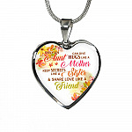 Only an Aunt Can Give Hugs Like a Mother Keep Secrets Like a Sister Heart Pendant Necklace Gifts - Heart Luxury Necklace (Silver)