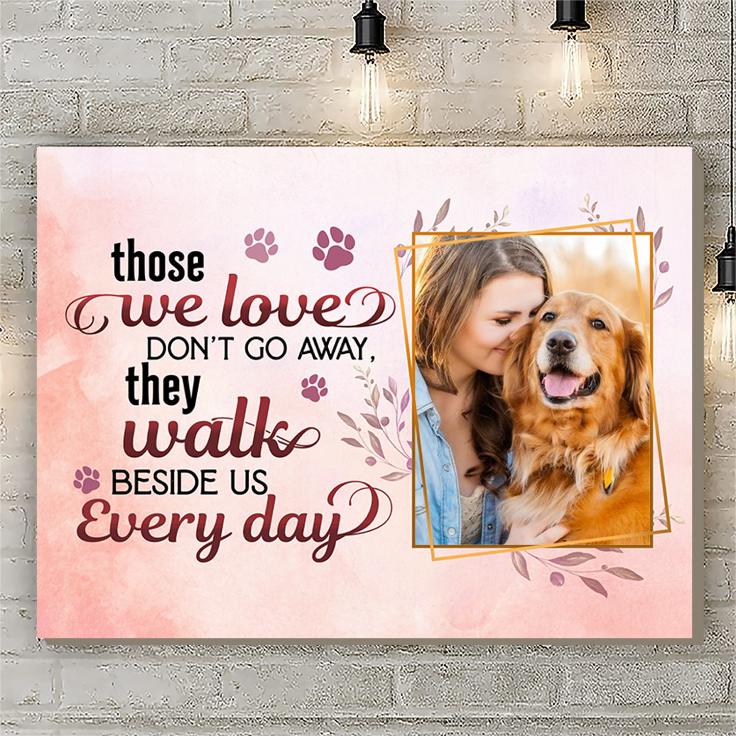 6VT. Those We Love Don't Go Away Dog Custom canvas mk1