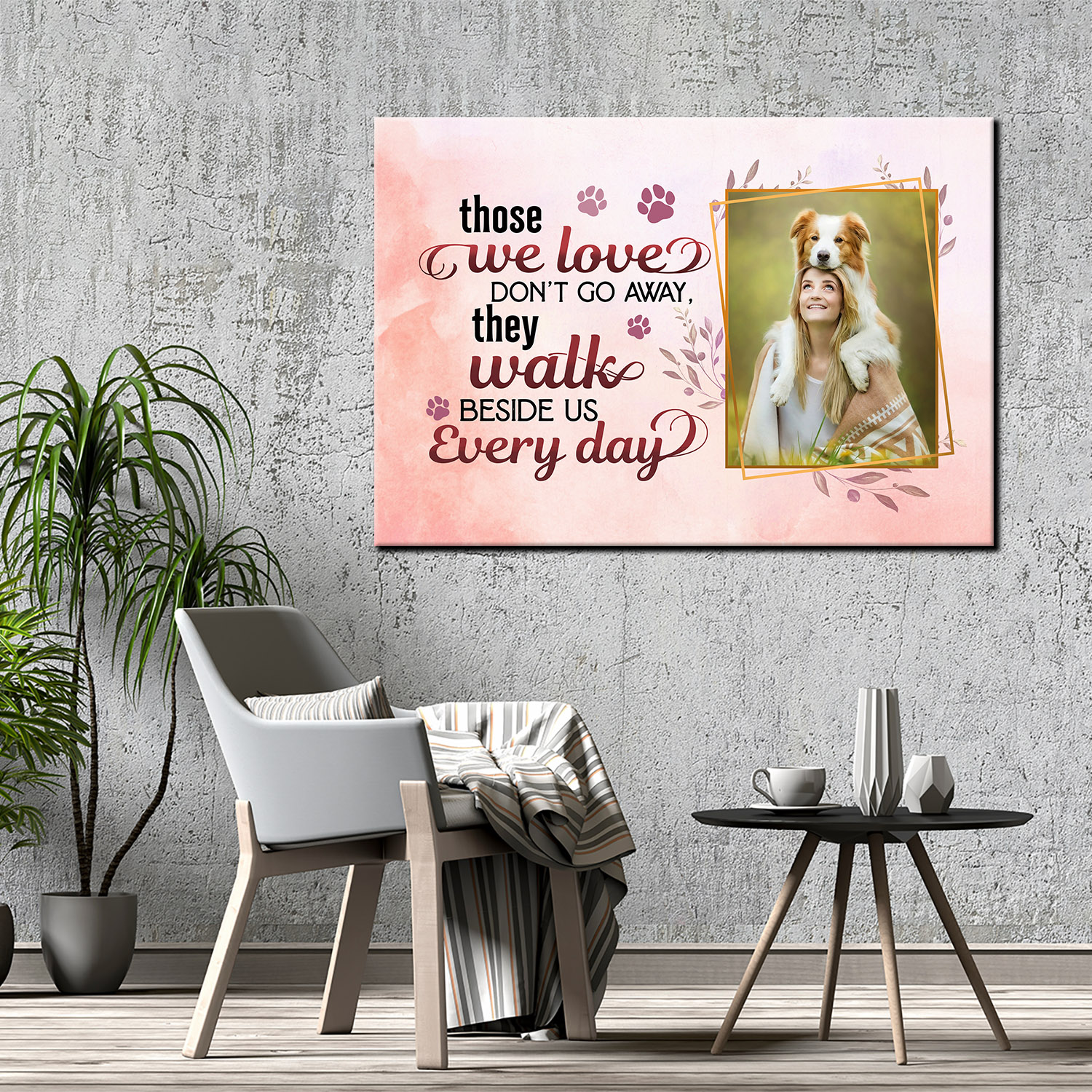 6VT. Those We Love Don't Go Away Dog Custom canvas mk3