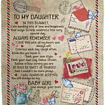 Letter To My, White, Cozy Plush Fleece Blanket - 50x60