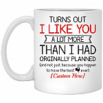 Personalized Turns, White, 11 oz. White Mug