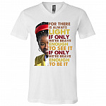 Light Shirt, White, V-Neck T-Shirt