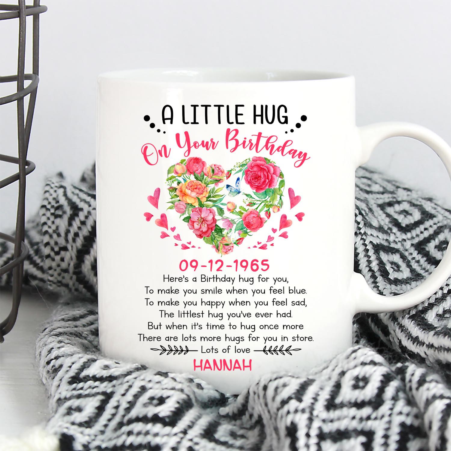 A Little Hug On Birthday Personalized Gift For Mom 1