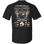 He Is Not Just A Soldier, Black, Unisex T-Shirt