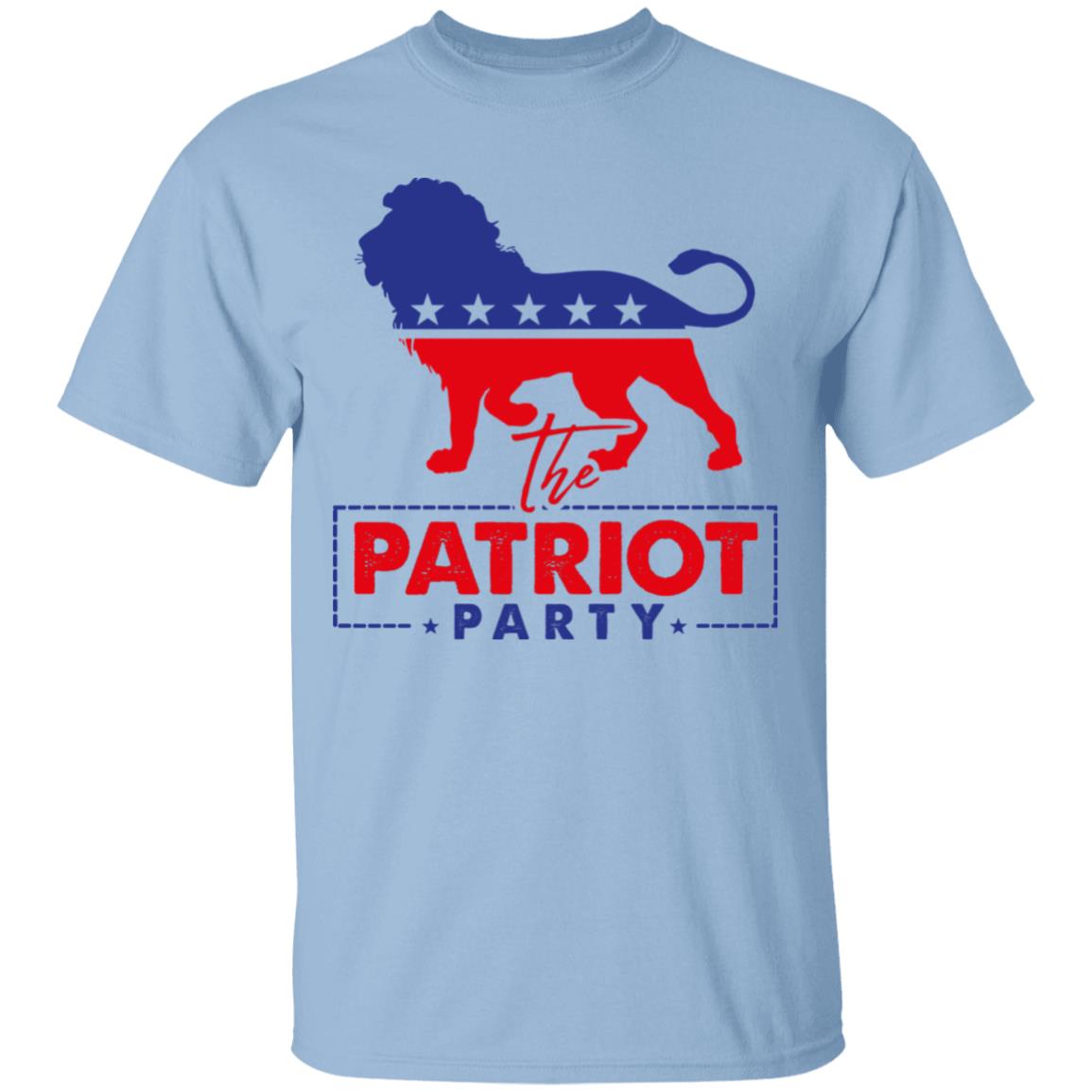 The Patriot Party T-Shirt - Patriot Party Lion Shirt, Light Blue, Unisex T-Shirt