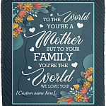 Personalized Mom You're, White, Cozy Plush Fleece Blanket - 50x60 Personalized Mom You're, White, Cozy Plush Fleece Blanket - 50x60