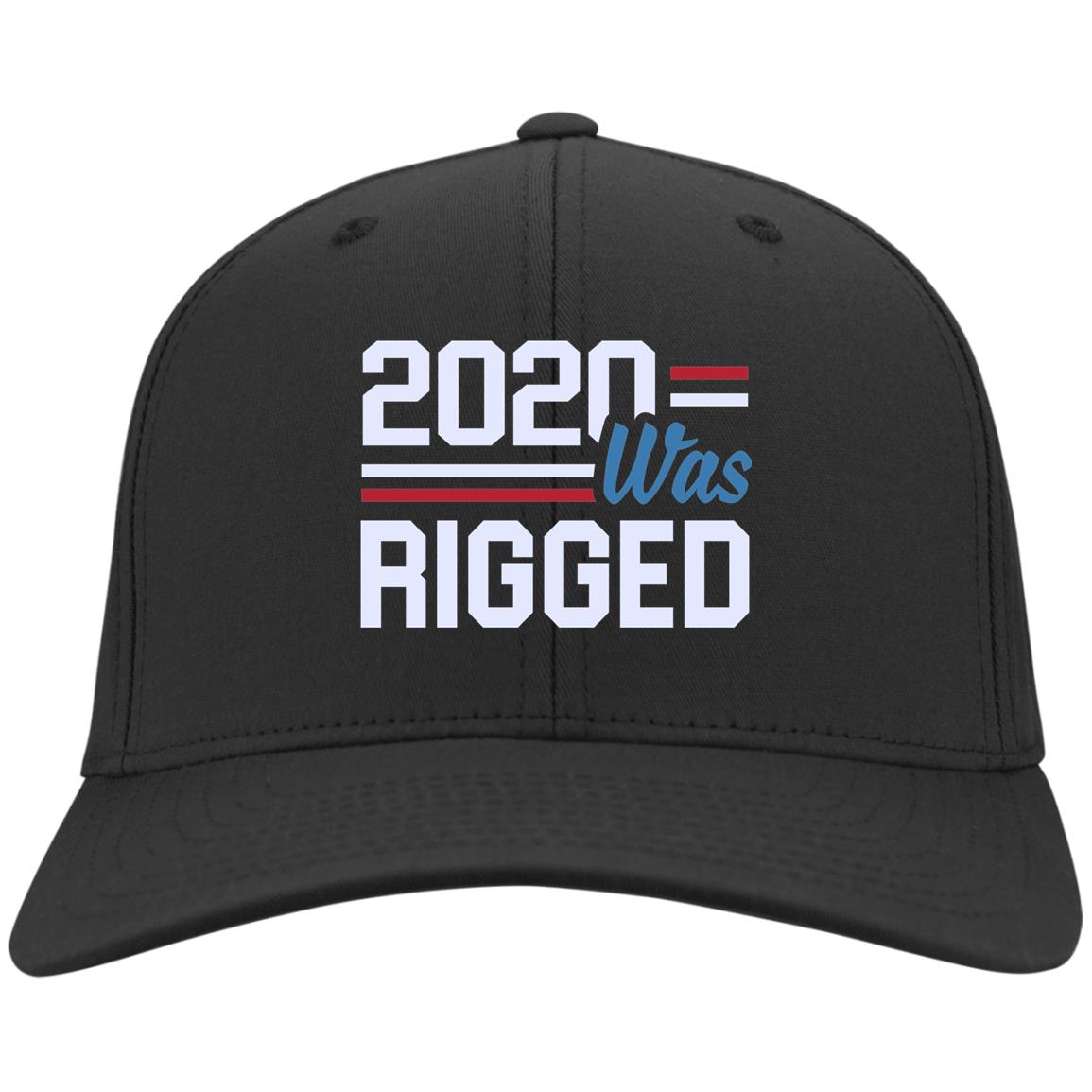 Rigged Hat, Black, Twill Cap