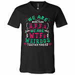 We Are More Than BFFs, Black, V-Neck T-Shirt