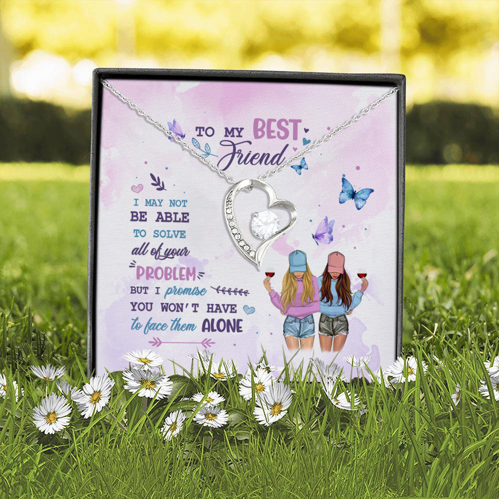 5P. Solve best friend problem (5) Forever Love Necklace (Silver) 2