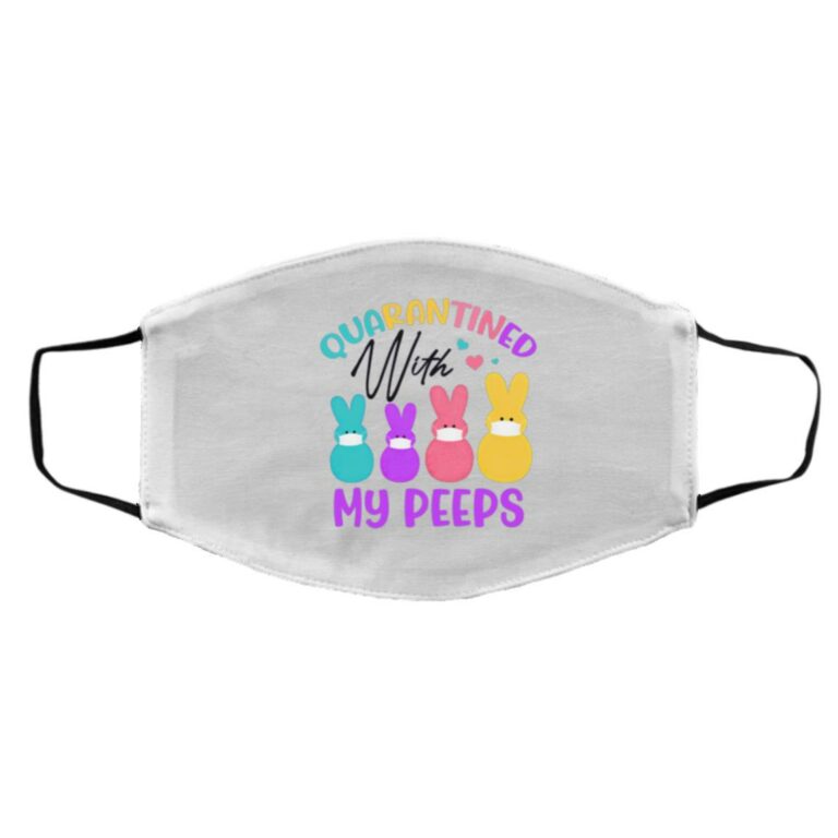 Quarantine Mask, White, Cloth Face Cover – Medium/Large