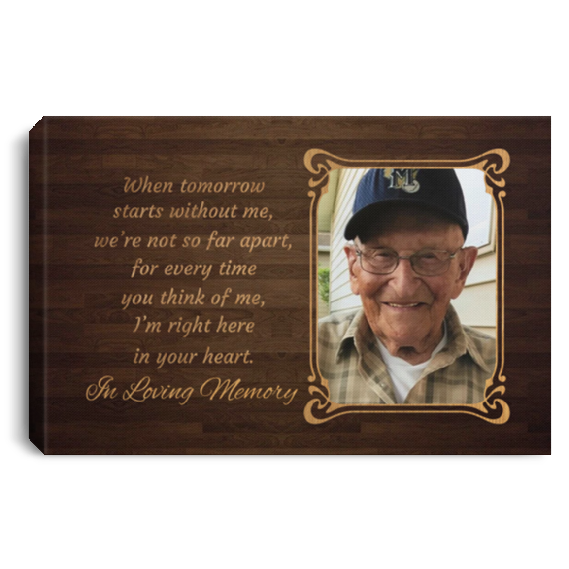 Personalized Custom Photo In Loving Memory Memorial Framed Canvas - Unframed Poster - Sympathy Gift For Loss, White, 0.75'' Framed Canvas Personalized Custom Photo In Loving Memory Memorial Framed Canvas - Unframed Poster - Sympathy Gift For Loss, White, 0.75'' Framed Canvas