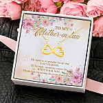 To My Mother in Law My Heart Is so Grateful for All that Mother's Day 2021 Infinity Heart Pendant Necklace