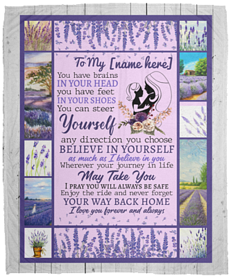 Personalized to My Daughter I Love You Forever and Always Fleece Blanket - Sherpa Blanket - Woven Blanket, White, Cozy Plush Fleece Blanket - 50x60