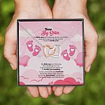7VT. New Big Sister My Little Eyes Interlocking Hearts Necklace