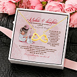 The Bond Between Mother and Daughter Is Forever Mother Daughter Gift Infinity Heart Pendant Necklace
