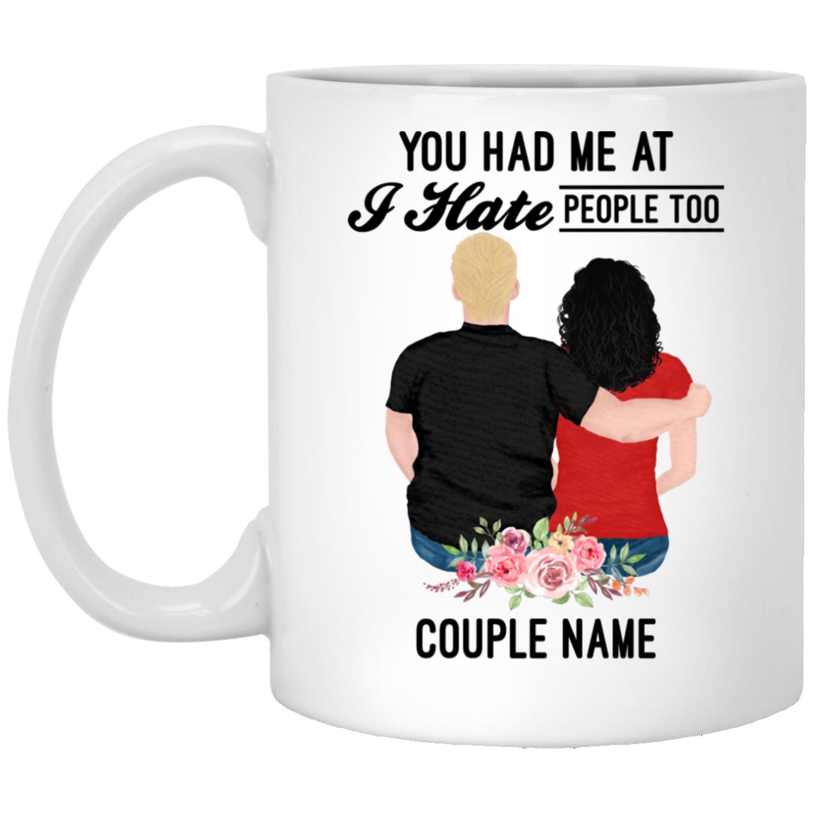 COUPLE MUG, White, 11 oz. White Mug COUPLE MUG, White, 11 oz. White Mug