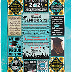 Personalized 2021 Blanket, White, Cozy Plush Fleece Blanket - 50x60