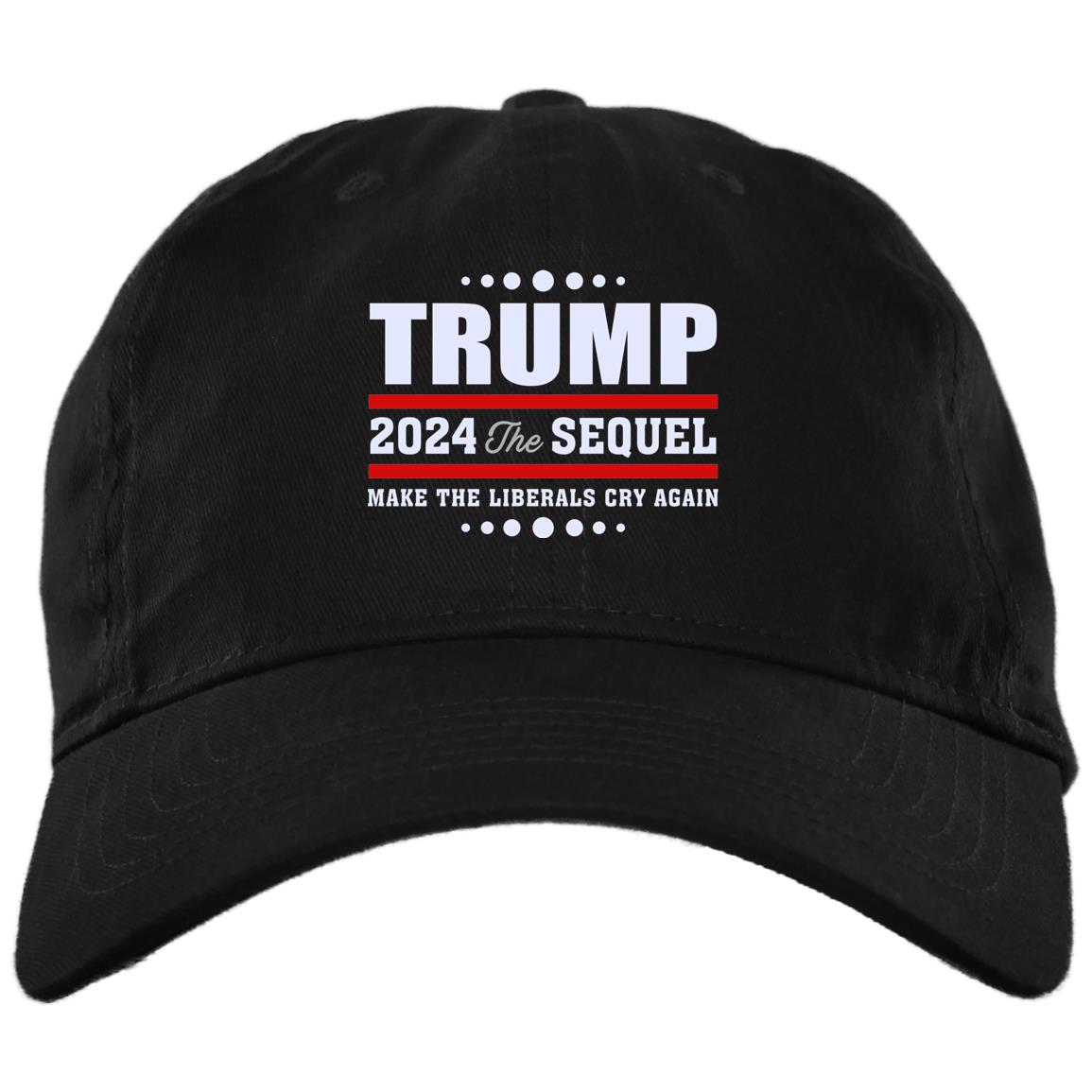 Sleepy Joe Biden Is Not My President - Trump 2024 the Sequel Make Liberals Cry Again Twill Cap - High-Profile Snapback Hat, Black, Brushed Twill Dad Cap Sleepy Joe Biden Is Not My President - Trump 2024 the Sequel Make Liberals Cry Again Twill Cap - High-Profile Snapback Hat, Black, Brushed Twill Dad Cap