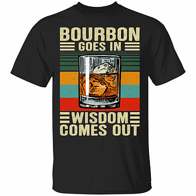 Bourbon Shirt, Black, Unisex T-Shirt