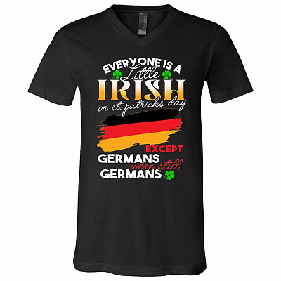 Everyone Is A Little Irish, Black, V-Neck T-Shirt