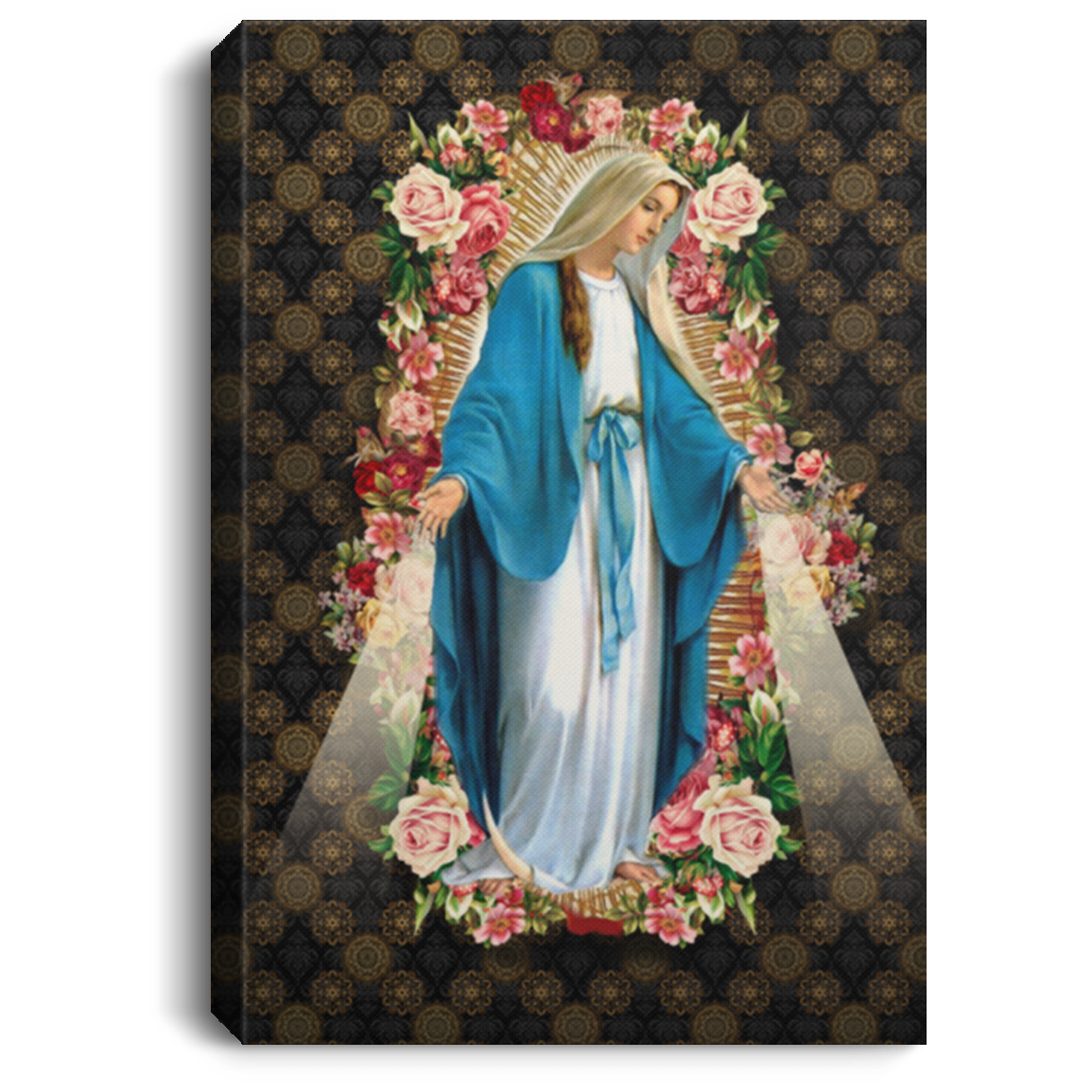 Blessed Virgin Mary - Our Lady Immaculate Conception Religious Framed Canvas Prints - Unframed Poster, White, 0.75'' Framed Canvas Blessed Virgin Mary - Our Lady Immaculate Conception Religious Framed Canvas Prints - Unframed Poster, White, 0.75'' Framed Canvas