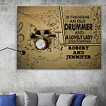 mock up poster with vintage hipster loft interior background, 3D