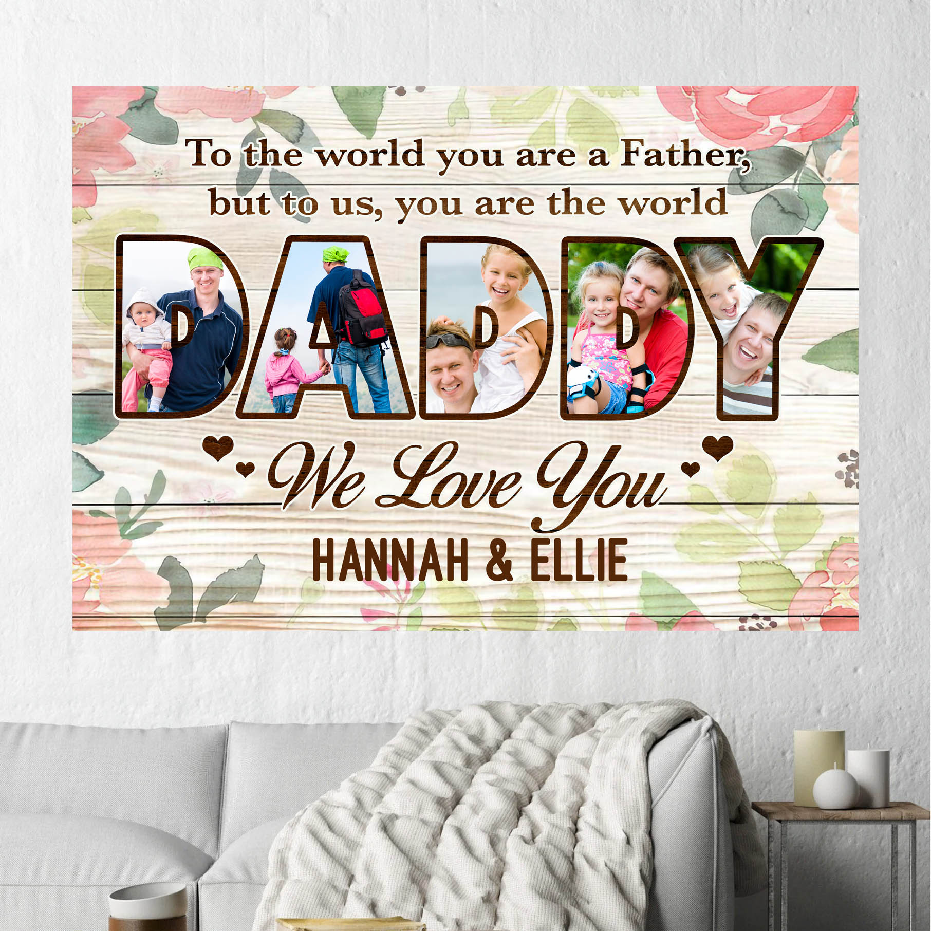 3VT. Dad To The World You Are Custom canvas mk3