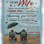 To My Wife You Are Already, White, Cozy Plush Fleece Blanket - 50x60