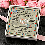 3O. To My Mom Whenever Interlocking Hearts Necklace 4