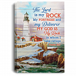 The Lord Is My Rock My Fortress And My Deliverer Psalm 18 12 Framed Canvas - Unframed Poster, White, 0.75'' Framed Canvas The Lord Is My Rock My Fortress And My Deliverer Psalm 18 12 Framed Canvas - Unframed Poster, White, 0.75'' Framed Canvas