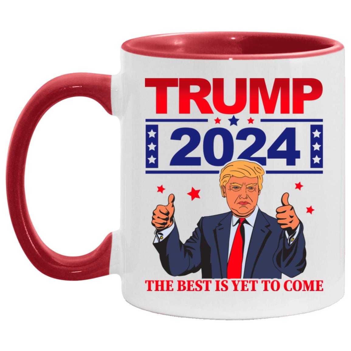 Trump Accent Mug, White/Red, 11 oz. Accent Mug Trump Accent Mug, White/Red, 11 oz. Accent Mug