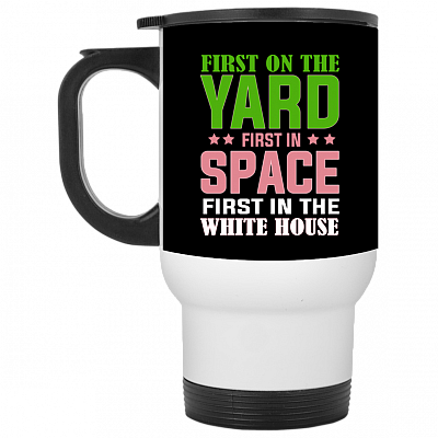 14 oz. White Travel Mug
