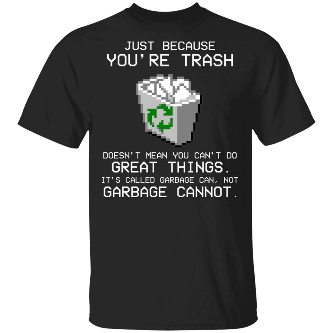 garbage shirt, Black, Unisex T-Shirt