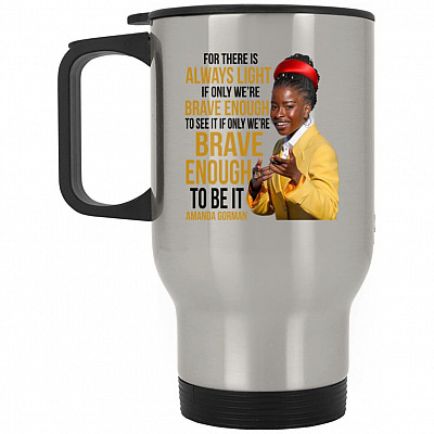 14 oz. Silver Travel Mug