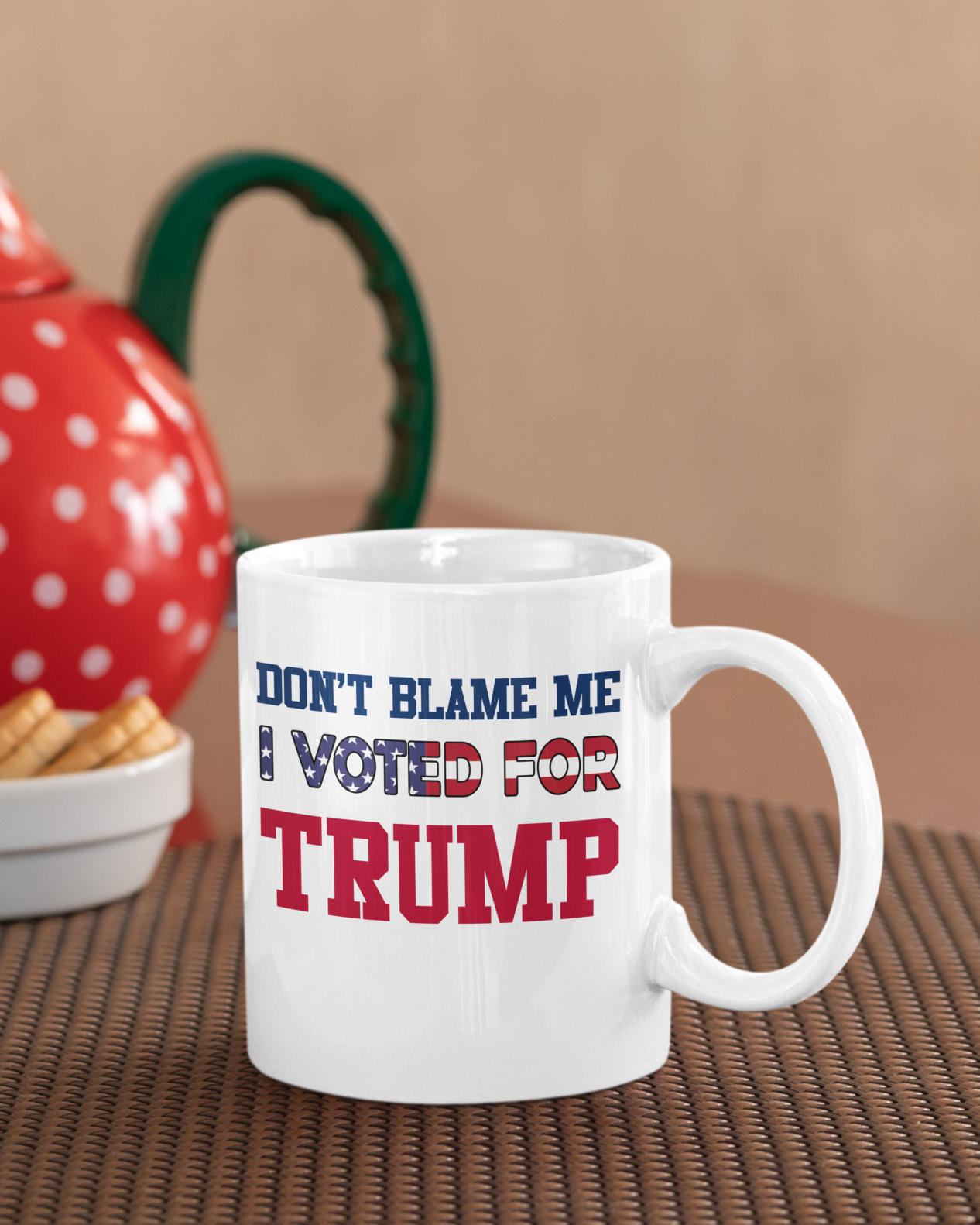 4VT. Don't Blame For Me Vote Trump mug mk3