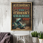 9VT. It Doesn't Change You Fitness canvas mockup