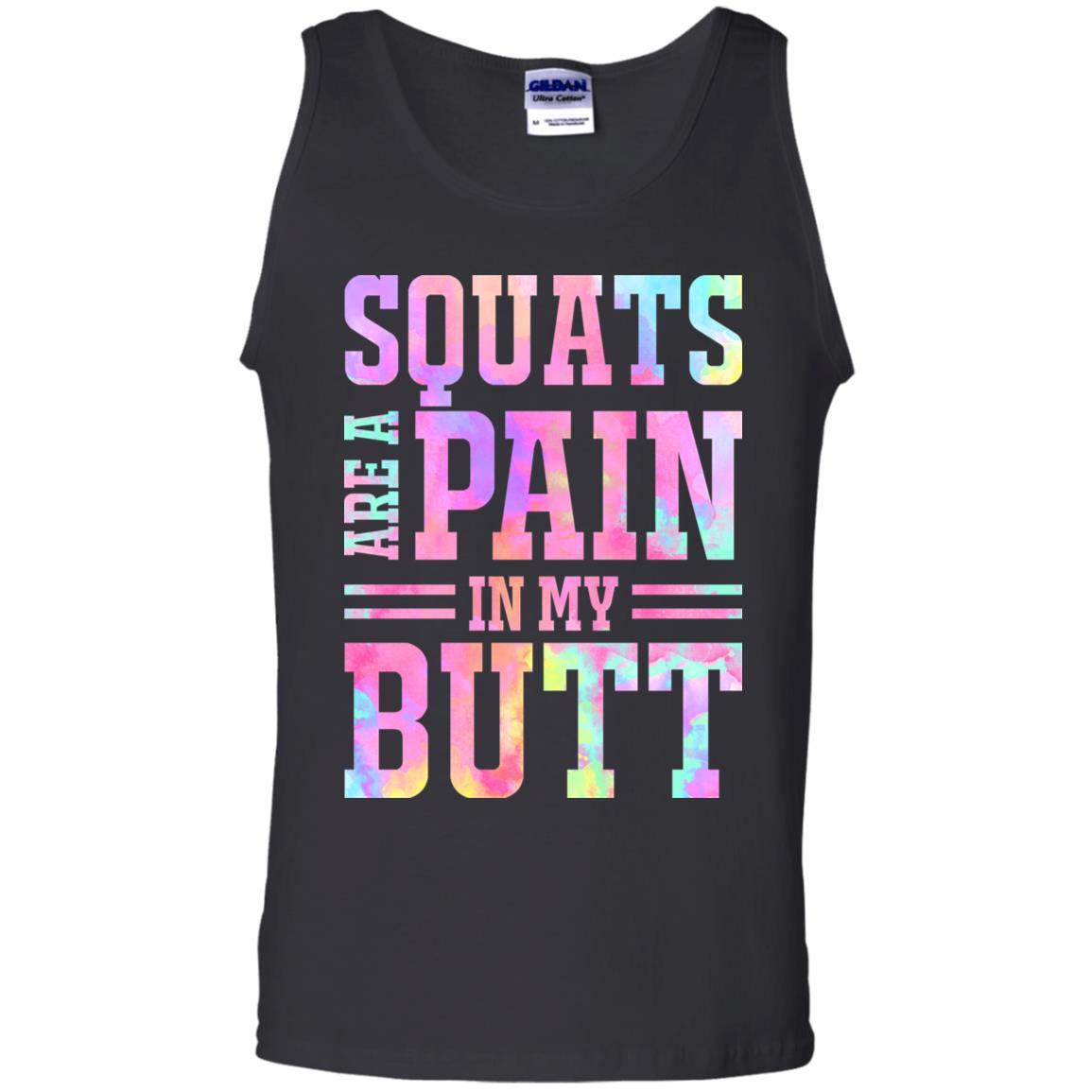 Squats Are A Pain, Black, Unisex Tank Top