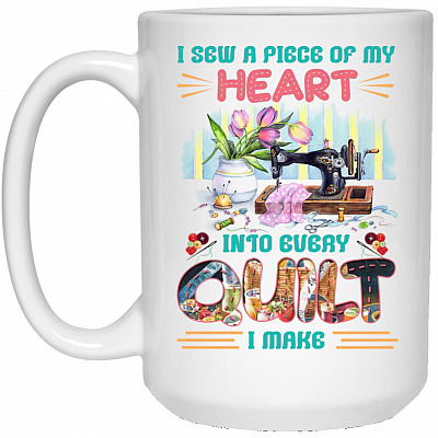 15 oz. White Mug