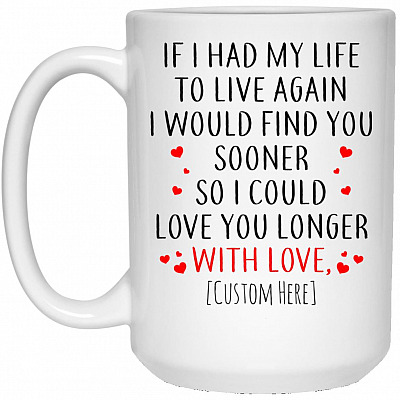 15 oz. White Mug