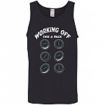 Working Off This 6 Pack Cookies Fu tank, Black, Unisex Tank Top