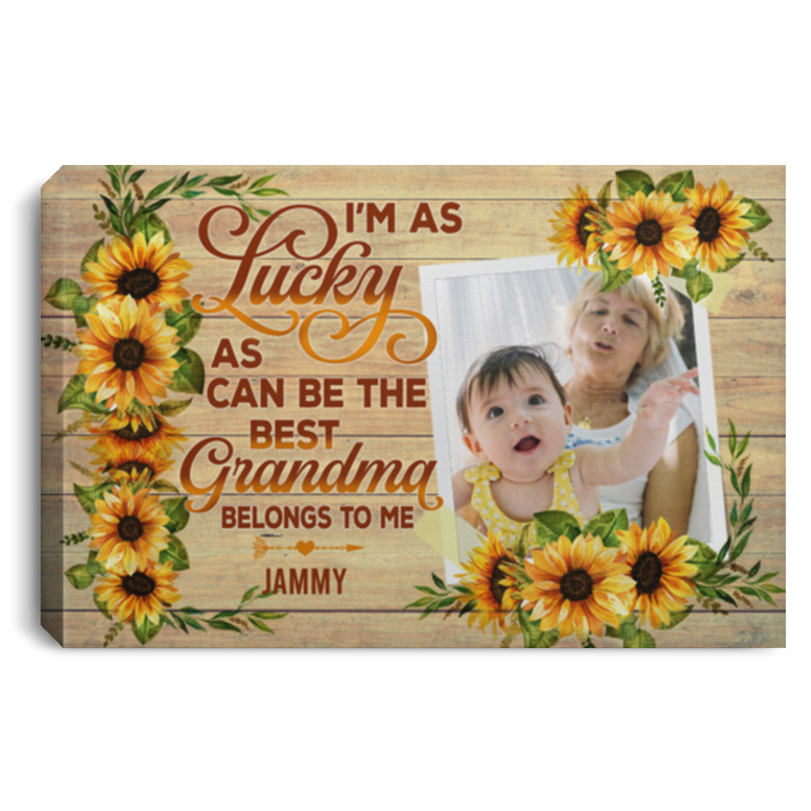 Personalized Photo the Best Grandma Belong to Me Wrapped Framed Canvas Prints - Unframed Poster - Home Decor Wall Art, White, 0.75'' Framed Canvas Personalized Photo the Best Grandma Belong to Me Wrapped Framed Canvas Prints - Unframed Poster - Home Decor Wall Art, White, 0.75'' Framed Canvas